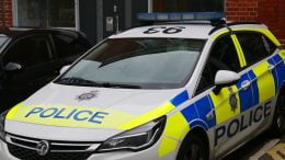 Stock photo of a marked Nottinghamshire Police car