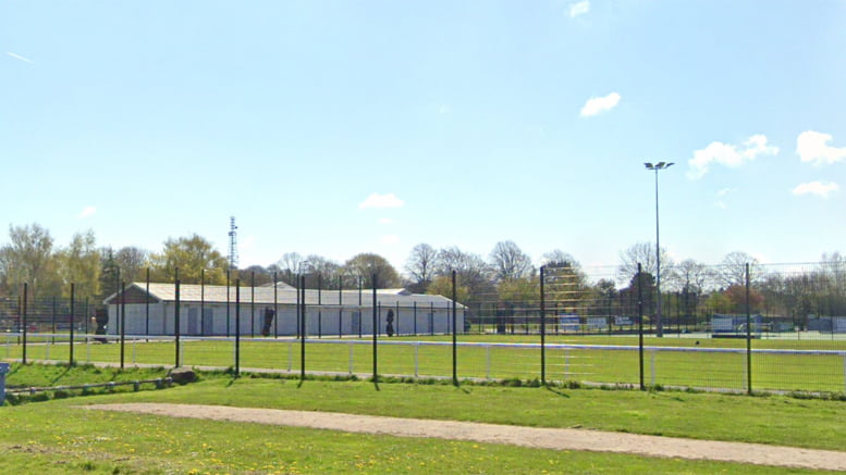A view of the existing sports pavilion at Kingsway Park