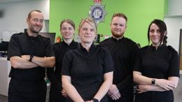 A group shot of six police officers