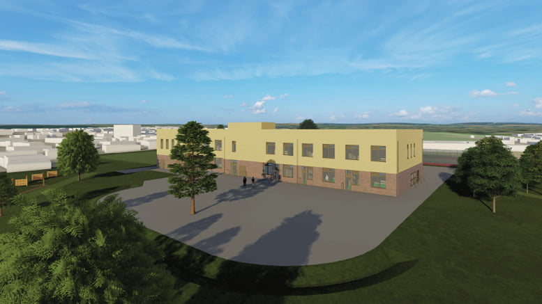 An architect’s impression of a new Broomhill Junior School
