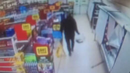 CCTV footage of Adam Spencer stealing from shops in Sutton in Ashfield