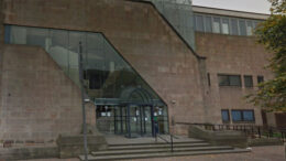 An external view of the entrance to Nottingham Crown Court