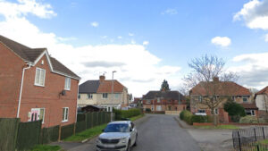 A residential street in Hucknall