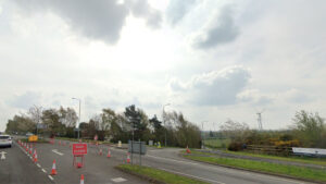 The junction of Southwell Road East and Blidworth Lane in Mansfield